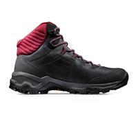 Mammut Nova IV Mid GTX Women | Wanderschuhe für Damen, Wasserdichte Trekkingschuhe, Outdoor Schuhe, Gore-Tex Bergschuhe, Sportschuhe für Hiking | Black-Blood Red, 4.5