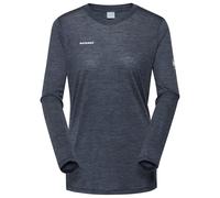 Mammut - Women's Tree Wool Firstlayer Longsleeve - Merinoshirt, Gr. M, blau (MarineMelange)