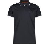 CMP Herren Piquet Polo T-Shirt (Größe XL, schwarz)