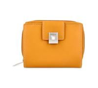 MANAGE Premium Geldbörse Damen Gelb - RFID NFC Schutz - Geräumiges Echtleder Portemonnaie Frauen mittelgroß - Leder Geldbeutel viele Fächer mit Reißverschluss (Gelb)