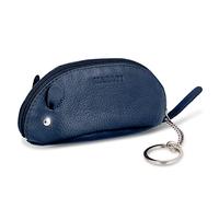 MANAGE Schlüsselmaus Schlüsseletui Blau aus Echtleder - Schlüsselanhänger Schlüsseltasche für Damen Herren Kinder - Gadget Schlüsselmäppchen Leder groß Geschenk keychain (Blau)