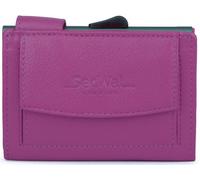 SecWal Kartenetui mit Münzfach Druckknopf (Pink)