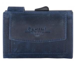 Manage - Secwal2 Kartenetui Hunter Geldbeutel RFID Leder blau Blau
