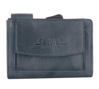 Manage - Secwal2 Vintage Kartenetui Geldbeutel RFID Leder blau Blau