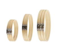 MANCHAP 15er Stickrahmen-Set Holz, 20cm, 25cm, 30cm - Kreuzstich Rahmen Holz für DIY Handwerk Nähen