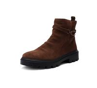 Stiefelette ARA "MANCHESTER", Damen, Gr. 7 (40,5), braun (dunkelbraun), Veloursleder, unifarben, klassisch, Schuhe, Biker Boots, Stiefel in Komfortweite H (= sehr weit) (13782764-7) dunkelbraun