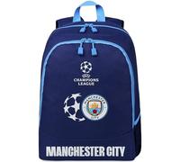Manchester CIty F.C Rucksack Herren Backpack Fanartikel für Sport Reise Freizeit Fussball Geschenk für Männer und Teenager (Marine)