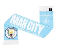 MANCHESTER CITY FC Schal Herren Jungen, Strickschal Mit Fransen, Halstuch mit Fanartikel, Fußball Geschenke Für Männer Jungen