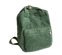 Manchester Laptop Rucksack - Reisegriff, Mädchen Laptops Tasche, Ästhetische kleine Rucksäcke Handtasche | Rucksäcke Kord mit Kapazität High School College Freizeitausflüge, Green, se beskrivning