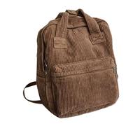 Manchester Laptop Rucksack - Reisegriff, Mädchen Laptops Tasche, Ästhetische kleine Rucksäcke Handtasche | Rucksäcke Kord mit Kapazität High School College Freizeitausflüge, Brown, se beskrivning