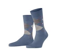 Burlington Herren Socken Manchester M So Baumwolle gemustert 1 Paar, Blau Jeans Melange 6274, 40-46