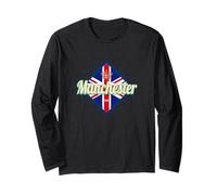 Manchester Stadt UK Retro United Kingdom Vintage England Langarmshirt