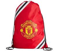 Manchester United FC Core Stripe Turnbeutel, offizielles Fußballgeschenk, Turnbeutel, MUFC, Jungen/Kinder Tasche