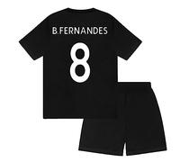 Manchester United FC - Kinder Schlafanzug-Shorty - Offizielles Merchandise - Schwarz Fernandes - 10-11 Jahre