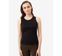 Mandala Cropped Ruffled Top - Black M