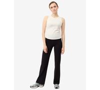 Mandala Cropped Ruffled Top - White L