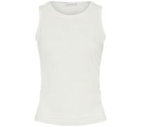 Mandala Damen Cropped Ruffled Top (Größe L, weiss)
