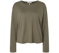 Mandala Damen Open Back Longsleeve (Größe S, oliv)