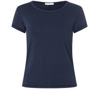 Mandala Damen Round Neck T-Shirt (Größe S, blau)