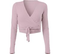 Mandala Damen Signature Wrap Longsleeve (Größe XS, rosa)