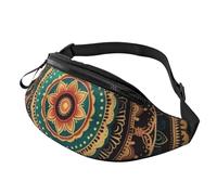 Mandala-Gürteltasche für Herren und Damen, modisch, zum Laufen, wasserdicht, Crossbody-Tasche mit verstellbarem Riemen, Sport-Hüfttasche für Reisen