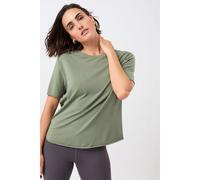 Mandala Halfmoon T-shirt charcoal-green S