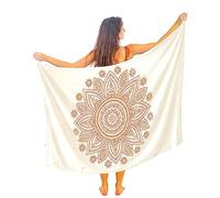 Mandala Life Art Damen Sarong, Pareo,Bikini Vertuschen, Strandtuch,Wickelrock, TapisserieWickeltuch Schal Halstuch - Hochwertiger Rayon - Weich und Leicht
