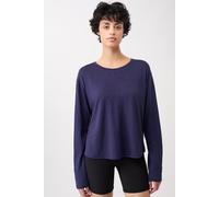 Mandala Longsleeve Open Back Shirt Sepia Ink (Blau) S