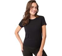 Mandala Damen Round Neck T-Shirt (Größe S, schwarz)