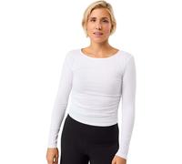 Mandala Side Ruffled Longsleeve white S