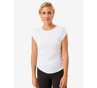 Mandala Side Ruffled Top White S