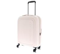 MANDARINA DUCK Logoduck + Expandable Cabin Trolley White Mocha