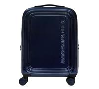 Mandarina Duck Logoduck + Metal 4 Rollen Trolley S 55 cm mit Dehnfalte blau