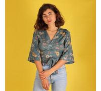 ManduTrap Wickelbluse "Floralia" aus Biobaumwolle kbA mit Blumenmuster M