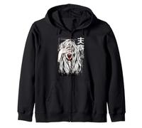 Manga Girl Scream Hand Over Eyes Dunkles Kunstdesign Kapuzenjacke