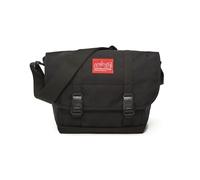Manhattan Portage NY Kuriertasche mit verstellbarem Schultergurt, wasserabweisend, Hauptfach mit Reißverschluss, 1000D Cordura, Schwarz, Medium, 1605-JR-900