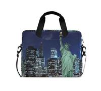 Manhattan Skyline New York City Laptoptasche, 13 14 15,6 Zoll Laptophülle, leicht, Computer-Tragetasche, Aktentasche für Damen und Herren, #01, Einheitsgröße