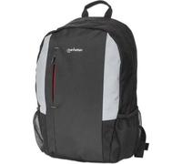 MANHATTAN York Laptop-Rucksack 16 Top Load, für Notebooks bis 16 Zoll, gepolstertes Laptopfach, großes Frontfach, Tragegriff, zwei Außentaschen für Trinkflaschen, schwarz (440318)