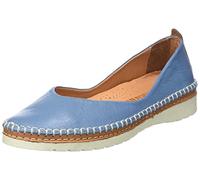 Manitu 840079-05, Mokassin Damen, Blau, 40 EU, blau, 40 EU