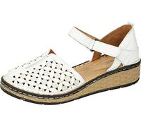 Manitu 910168-03, Damen-Sandalen, Weiß, 41 EU, Weiß, 41 EU