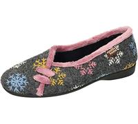 Manitu Damen 340060-09 Slipper, Grau, 38 EU, grau, 38 EU