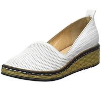 Manitu Damen 840093-03 Slipper, weiß, 44 EU