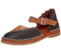 Manitu Damen 910000-01 Sandale, Schwarz, 36 EU