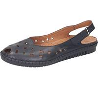 Manitu Damen Dámské sandály Manitu-Slings Sandale, Schwarz, 36 EU