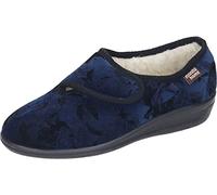Manitu Home Damen 340005-05 Hausschuh, Blau, 37 EU