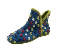 Manitu Hausschuh für Damen, blau, Gr. 40 EU