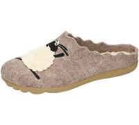 Manitu Home Damen 320088-08 Hausschuh, Beige, 42 EU