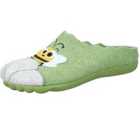Manitu Home Damen 320230-07 Hausschuh, grün, 40 EU