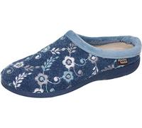 Manitu Home Damen 320679 Hausschuh, Blau, 42 EU