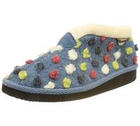 Manitu Home Damen 340010-51 Hausschuh, Blau, 36 EU